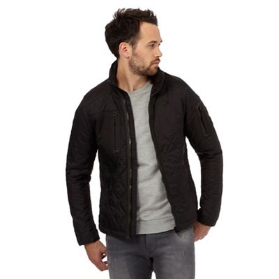 G-Star Raw Black lightly quilted coat